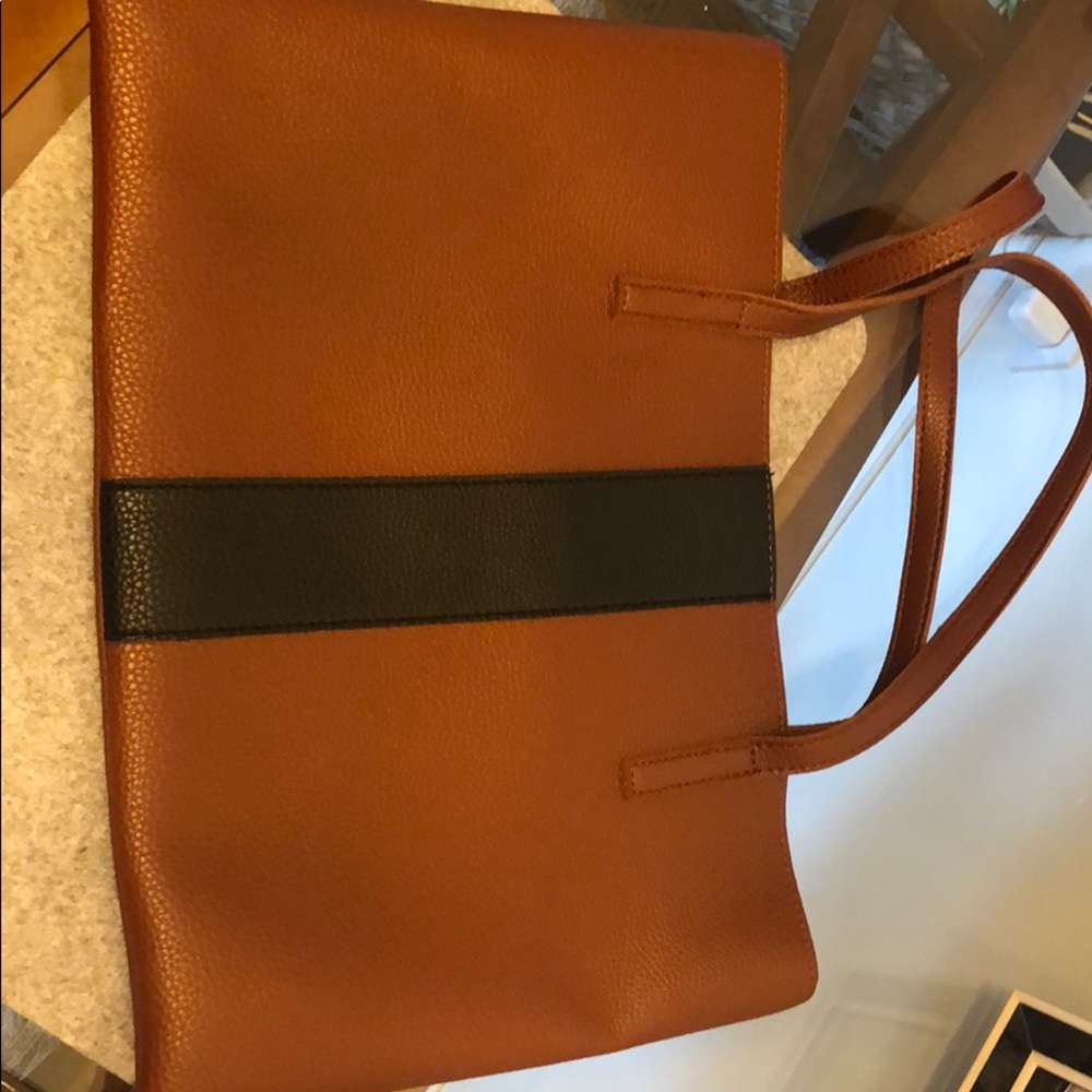 Vince Camuto two toned tote
